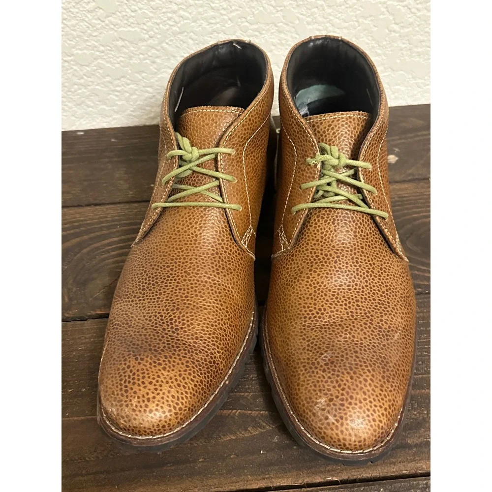 Cole Haan Air Winslow Chukka II Brown Pebbled Leather Waterproof Boots 10M